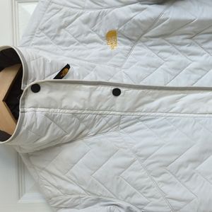 North face white jacket, size large